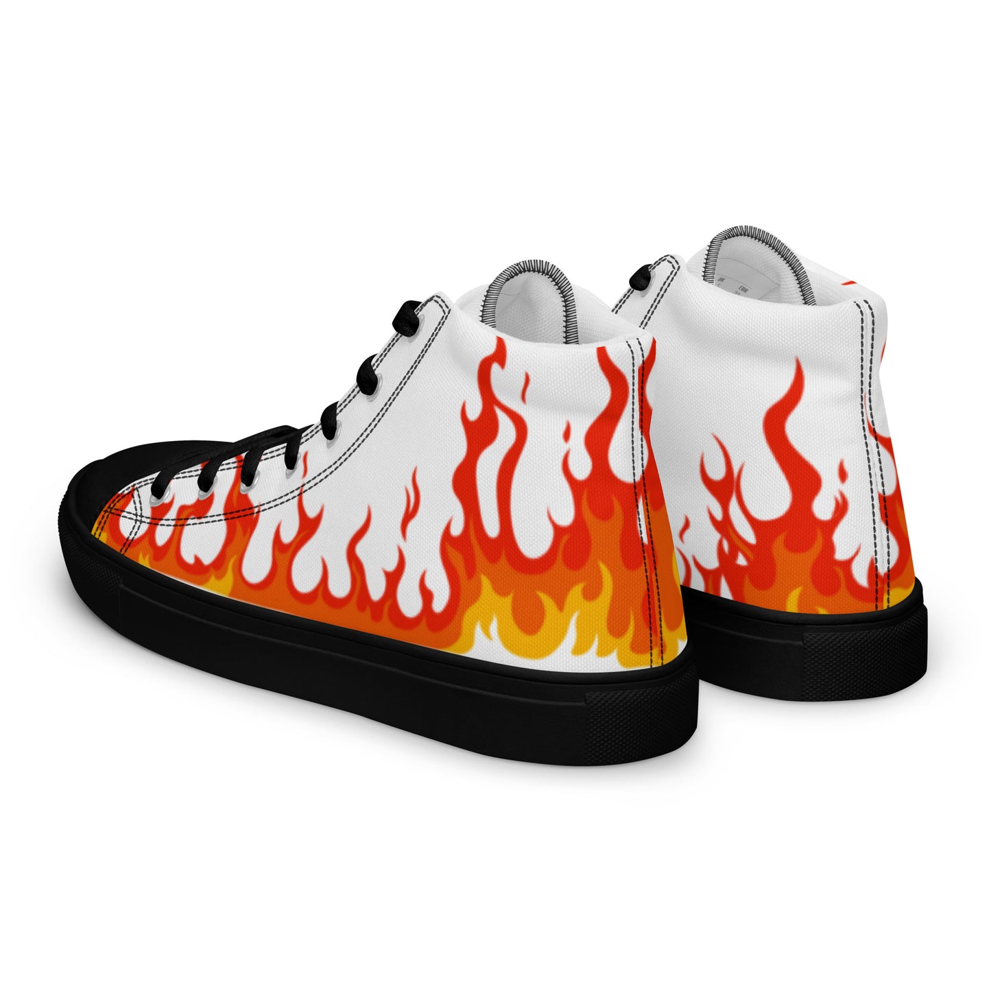 "Lil Flame" Men's high top canvas shoes