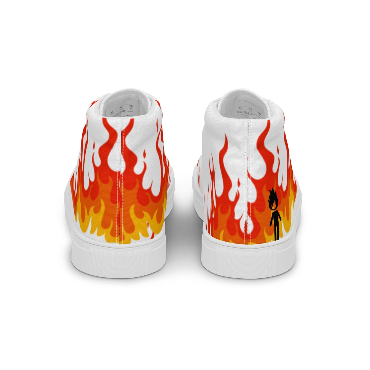 "Lil Flame" Men's high top canvas shoes