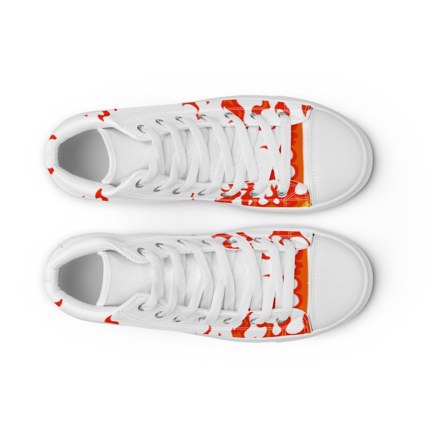 "Lil Flame" Men's high top canvas shoes