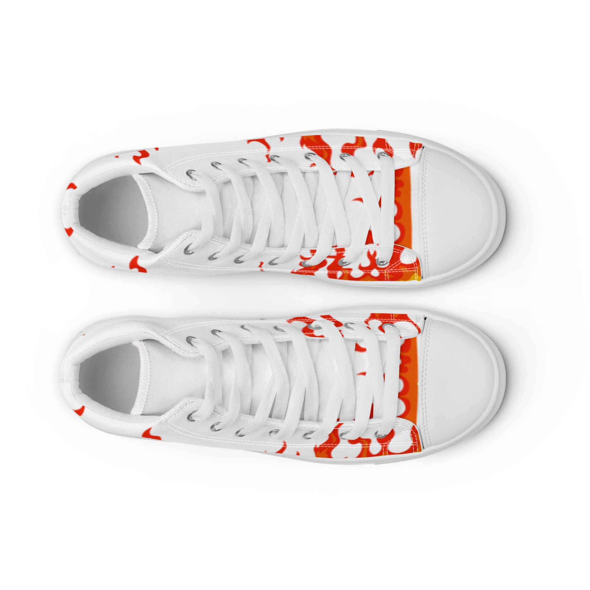 "Lil Flame" Men's high top canvas shoes