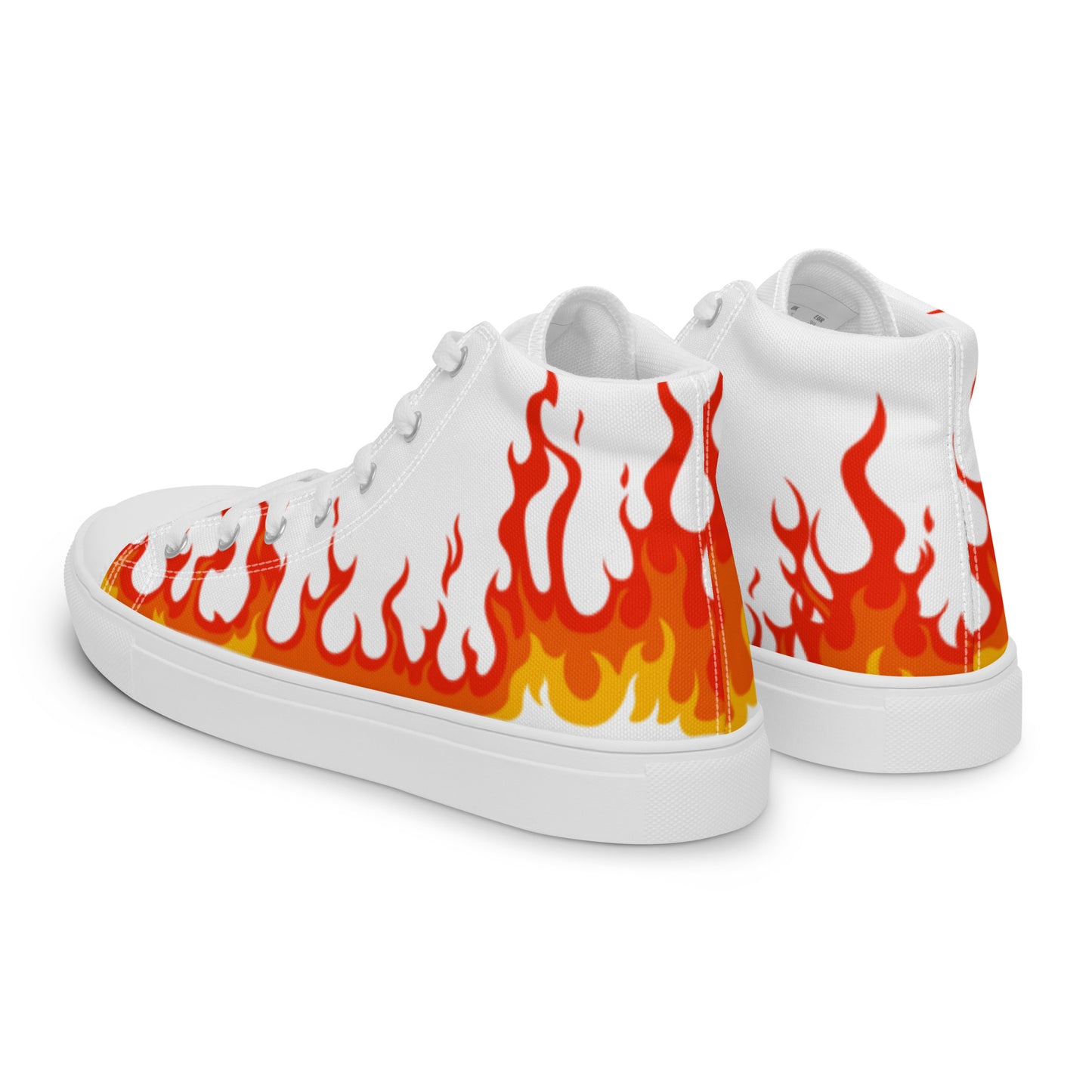 "Lil Flame" Men's high top canvas shoes