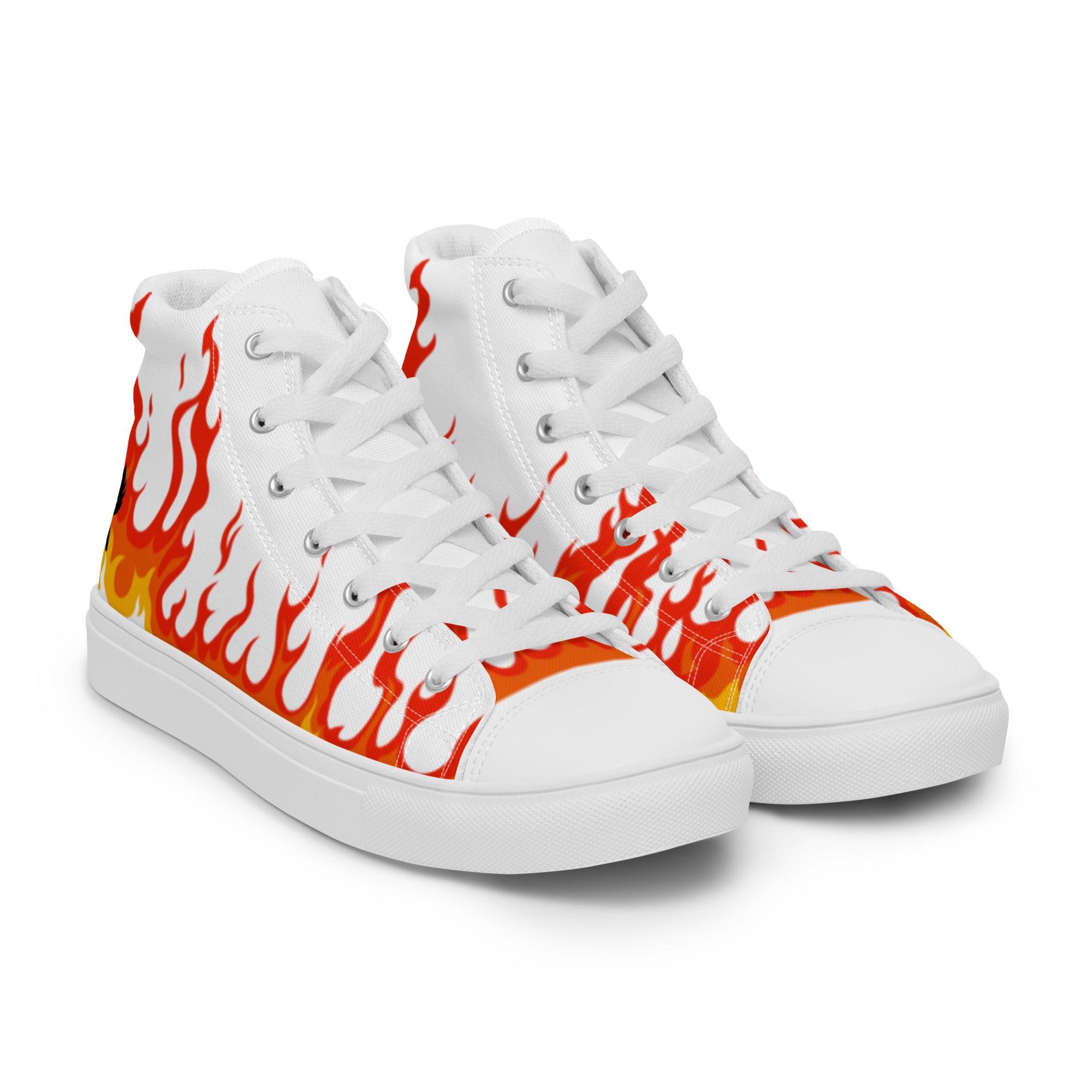 "Lil Flame" Men's high top canvas shoes